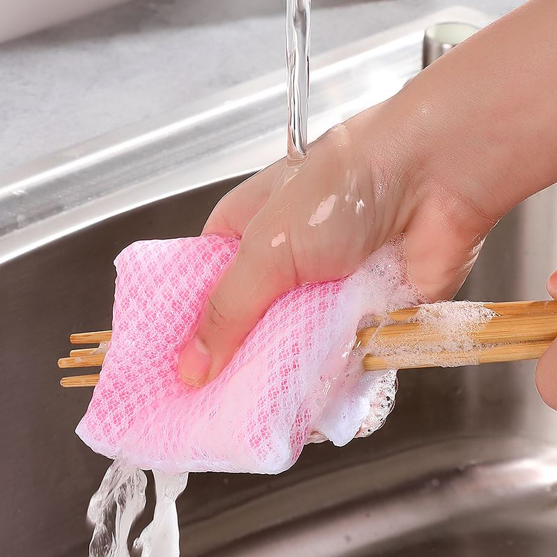 日本進口家用廚房洗碗海綿刷碗百潔布清潔洗碗布洗鍋海綿擦塊神器