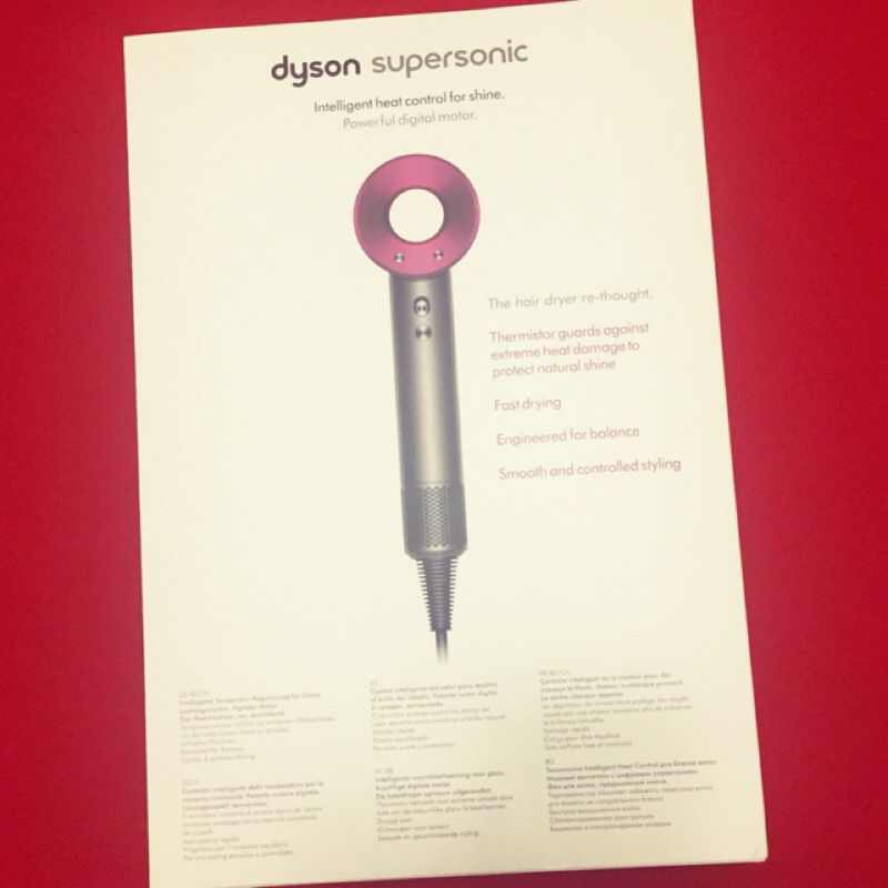 Dyson supersonic 吹風機 桃紫色款