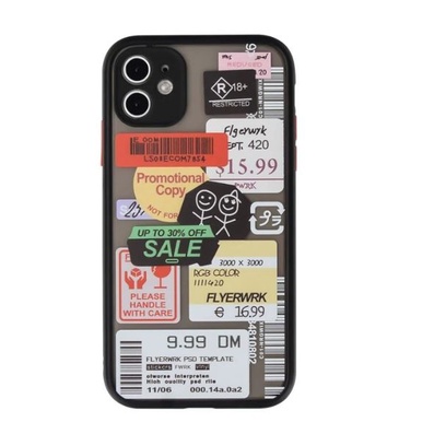 iPhone11 12 13 Pro Max mini 手機殼 7 8 X XR XS XSMAX 標籤街頭貼紙空壓殼矽
