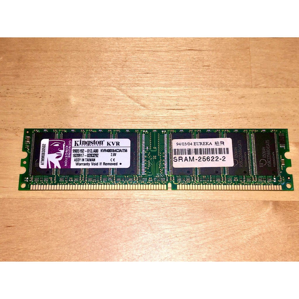 記憶體 Kingstone金士頓KVR400X64C3A/256 256MB DDR433/400 終身保固 現貨