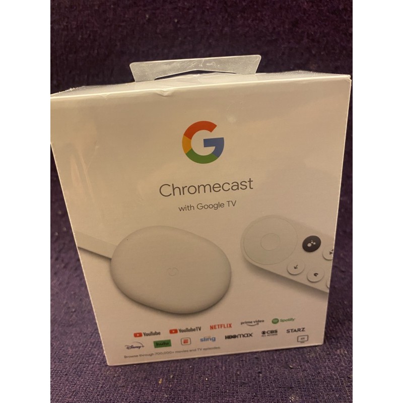 Chromecast With Google TV 現貨 白色 最新第四代 全新末拆 請直接下單 當天出貨 晚上九點結單