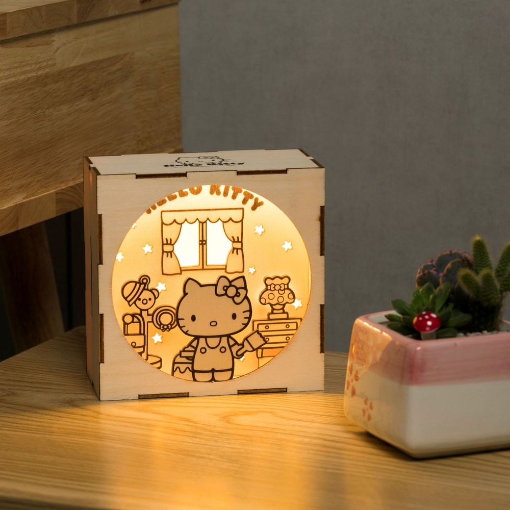 DIY材料包-HELLO KITTY手作小夜燈
