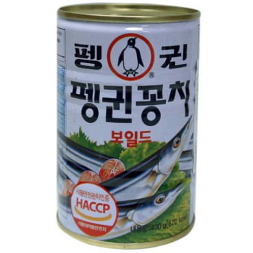 韓國思潮sajo 企鵝牌秋刀魚罐頭400g 꽁치 蝦皮購物