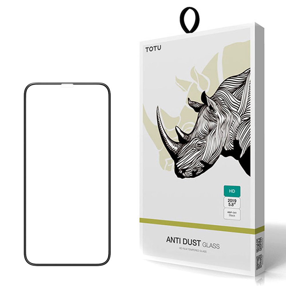TOTU iPhone11/11Pro/11ProMax絲印防塵滿版鋼化膜保護貼保護膜 犀牛家族