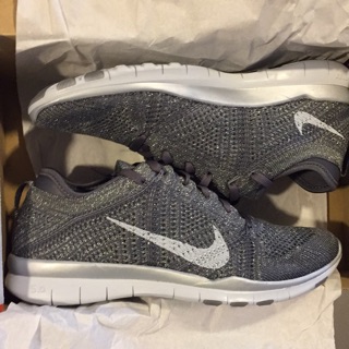 Nike free tr flyknit 編織 訓練鞋 灰 金蔥