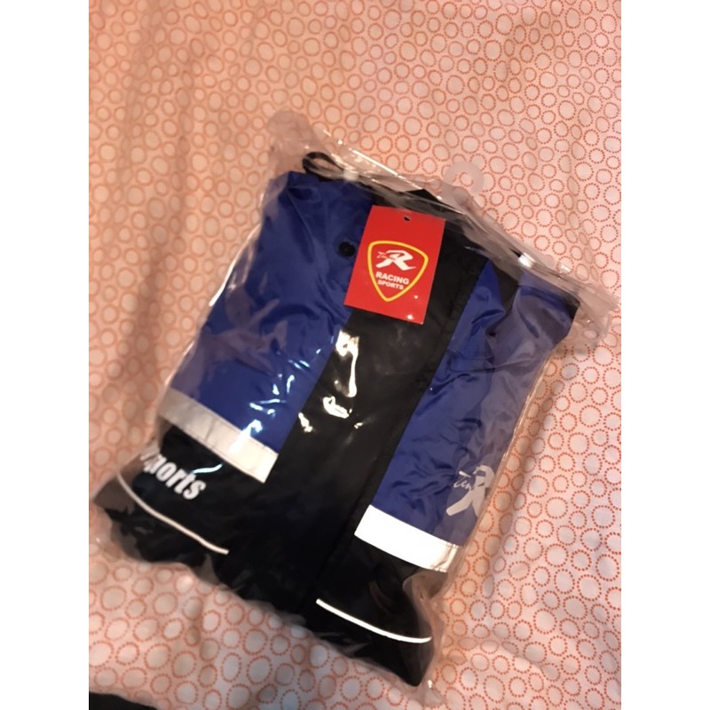 天德牌 R5 隱藏式雨鞋套 衣褲型 二件式 進階版 上衣加強+側開式版 2XL 黑藍 上衣加褲加收納袋