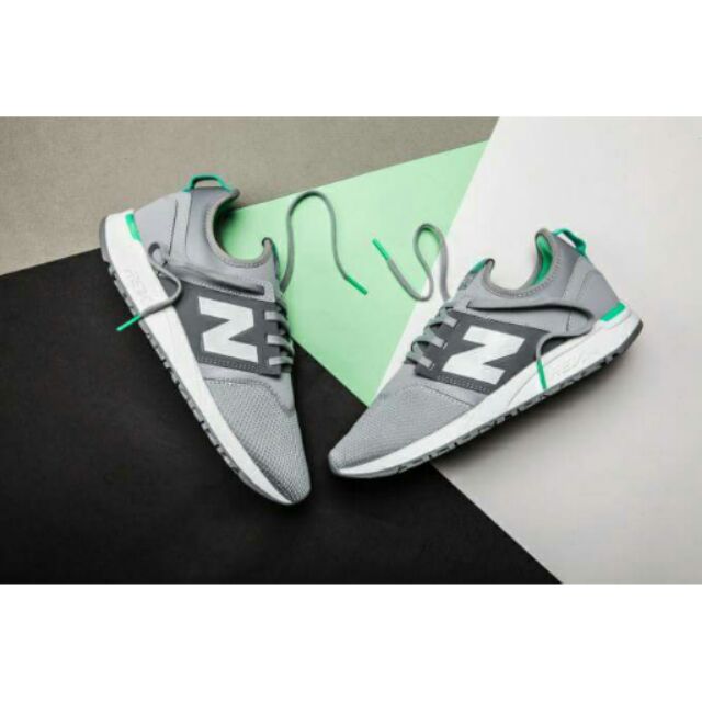 (24小時內出貨)New Balance 247 Classic孔曉振女神鞋(灰綠)