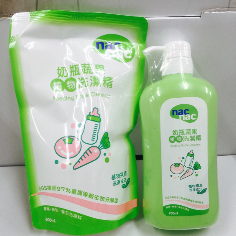 Nac Nac奶瓶蔬果洗潔精700ml+600ml