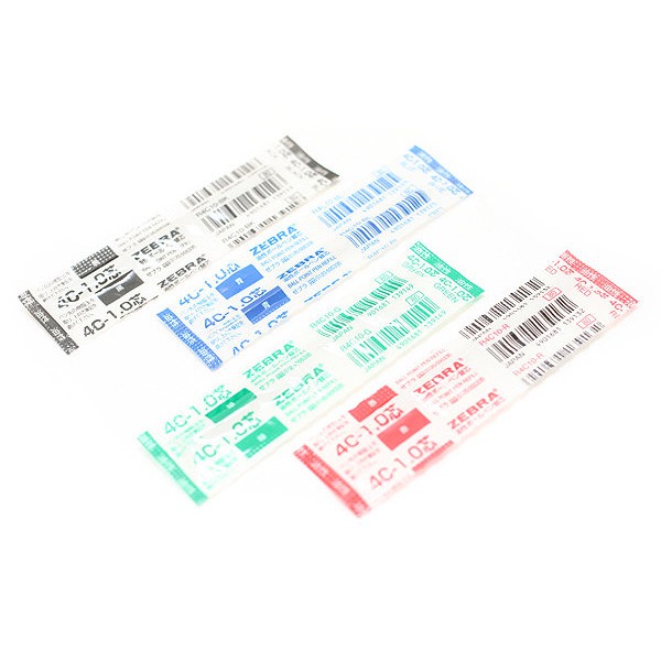 ZEBRA斑馬 多變組合筆專用4C-1.0筆芯R4C10(也適用Cross Tech3 三用筆)4色可選