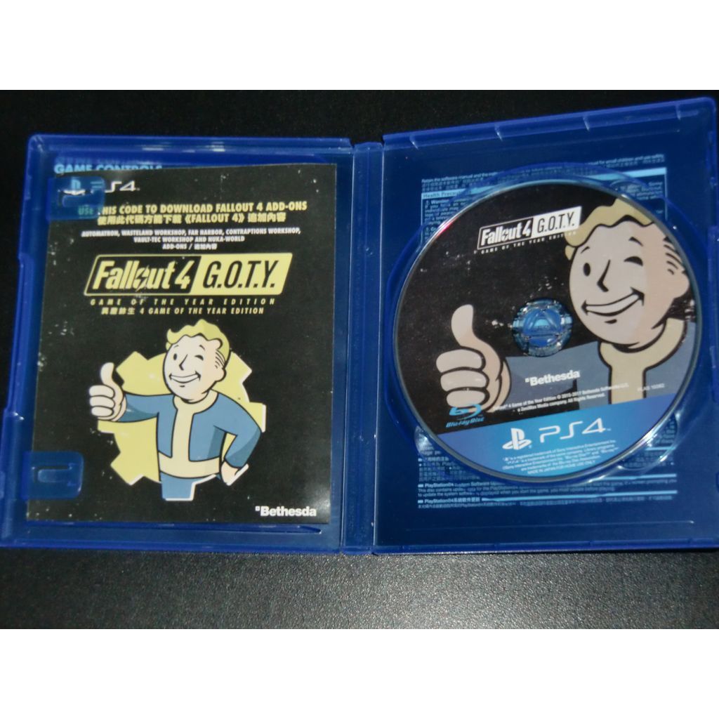 Ps4 異塵餘生4 年度版中文版年度版序號未用fallout 4 Game Of The Year 蝦皮購物