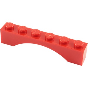 [樂磚庫] LEGO 3455 磚 拱型 紅色 1x6 345521 4521570