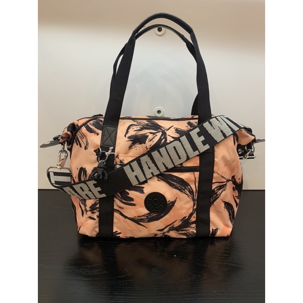 代購kipling 珊瑚花潑墨手提側背包 Art 蝦皮購物