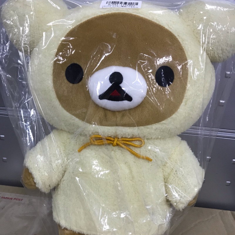 Toreba 日本空運 正版 景品 rilakkuma 拉拉熊 懶懶熊 小白熊 連帽斗篷 玩偶 娃娃