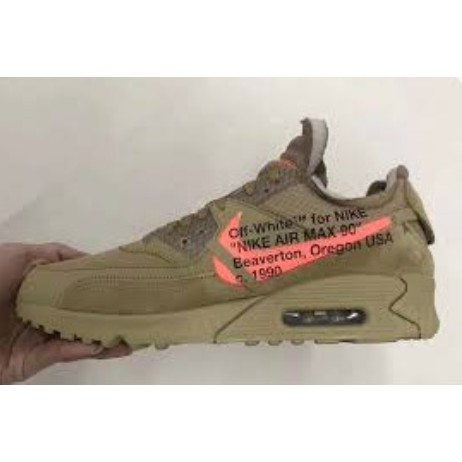 off white x nike air max 90 black & desert ore