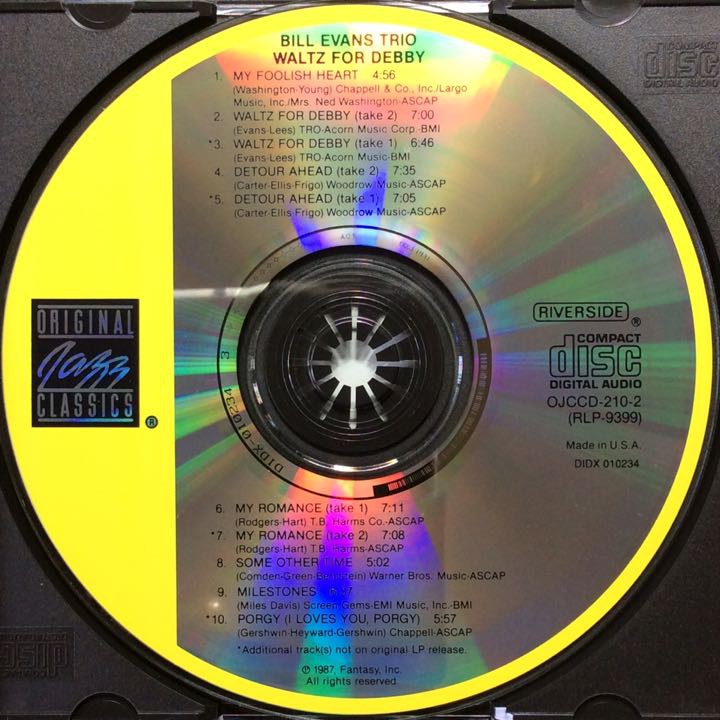 Bill Evans Trio Waltz For Debby 比爾 伊文斯 給黛比的華爾滋早期美國版非後期環球版 蝦皮購物