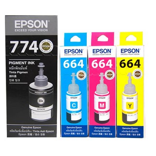 EPSON T774(T774100 T664200 T664300 T664400)原廠盒裝墨水罐 含稅