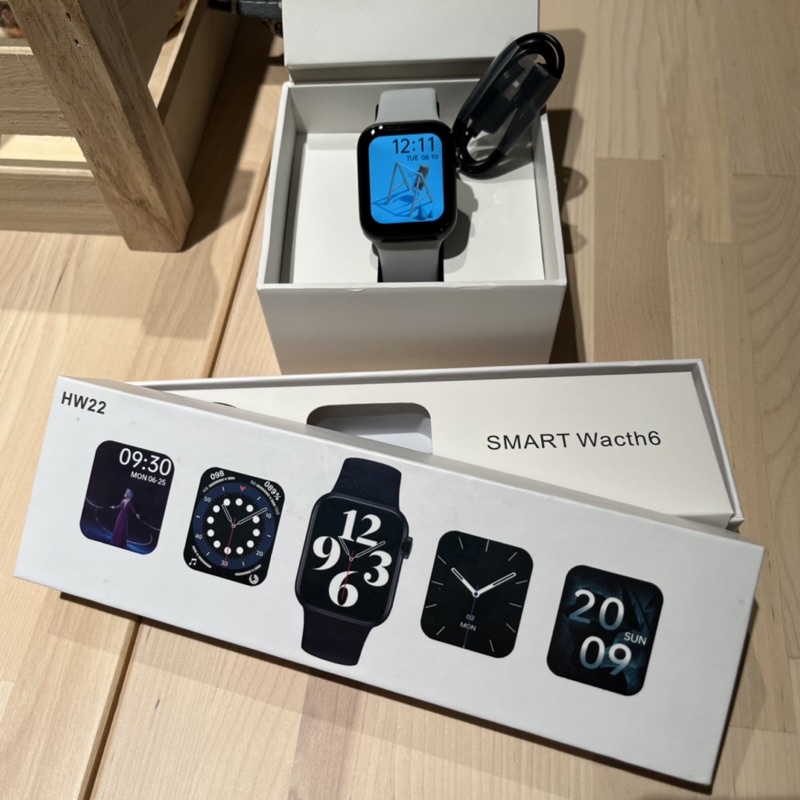 HW22 smart watch藍芽 智能手錶 智慧手機 二手 隨機附贈錶帶*2 Apple Watch 復刻版 839