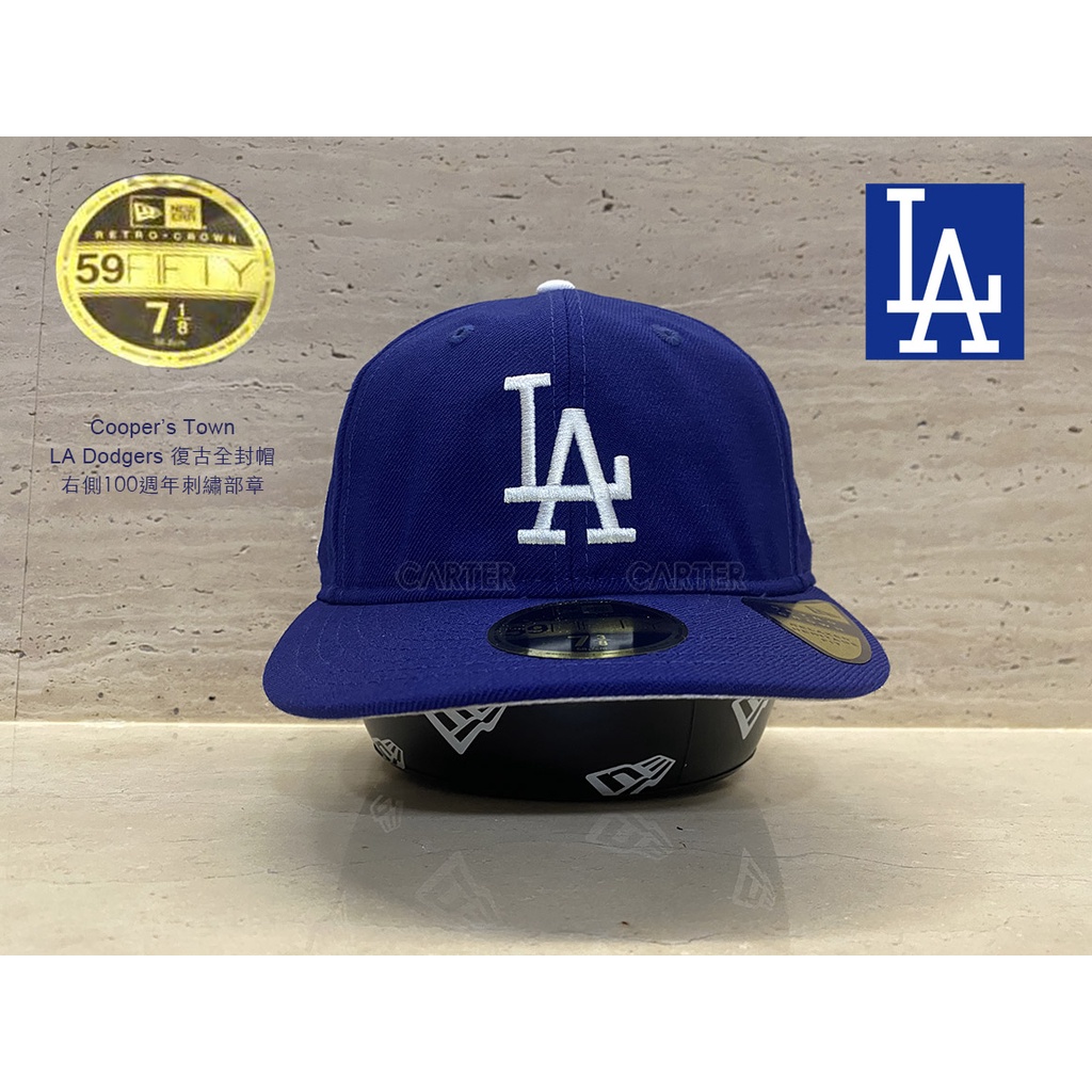 New Era x MLB LA Dodgers Retro Crown 59Fifty 寶藍色洛杉磯道奇隊復古帽型全封