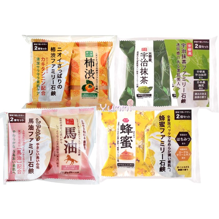 【ib2b 】日本製 Pelican 沐浴香皂肥皂~柿子/抹茶/馬油/蜂蜜-6包組