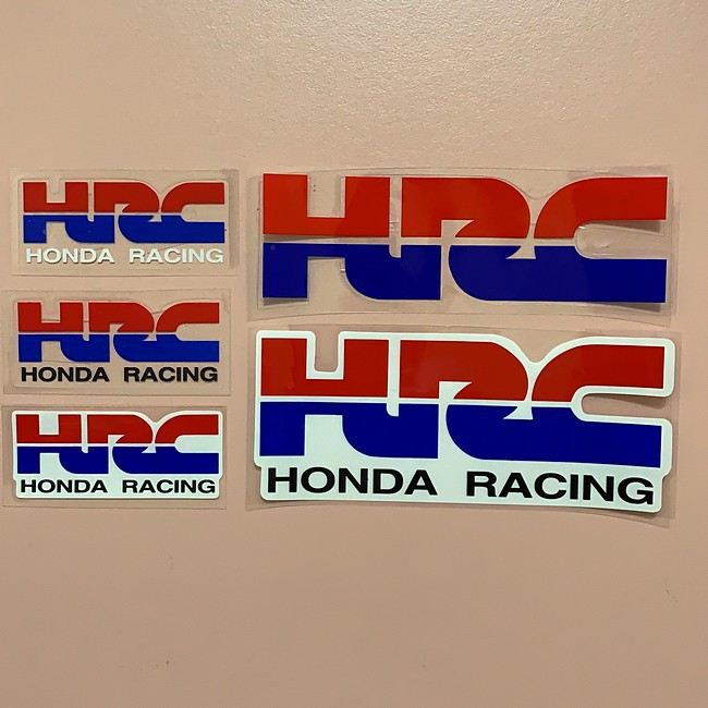 HRC 貼紙 機車 汽車 貼紙 防水貼紙 重機貼紙 造型貼紙  Honda 本田 CR-V 翅膀 FIT HRV