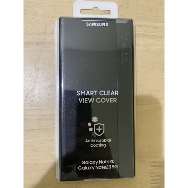 SAMSUNG 三星 Galaxy Note20 原廠全透視感應皮套 黑