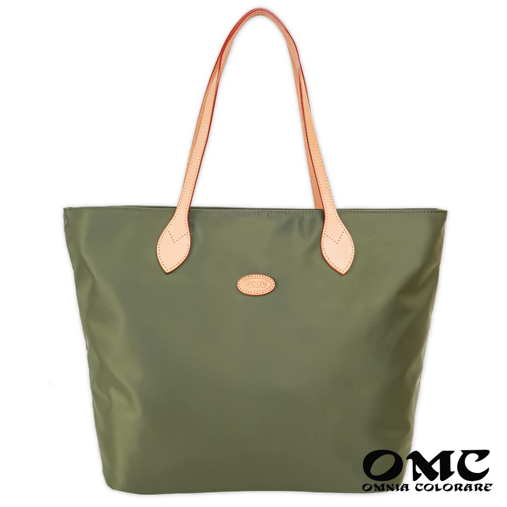 【OMC】簡約輕盈大水餃包購物包-綠色