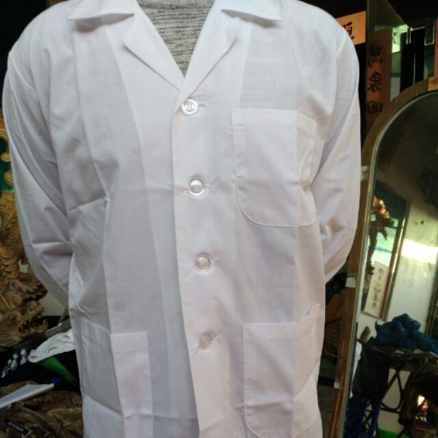 限時特價台灣製造實驗衣*長袖短版實驗衣