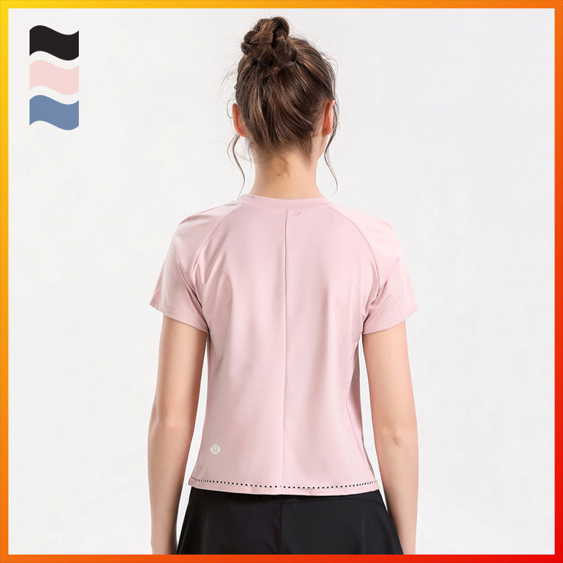 Lululemon Yoga 短袖寬鬆背心襯衫 T 恤