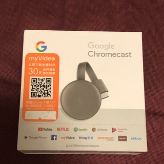 GOOGLE Chromecast v3 3代 黑色 wifi 電視棒