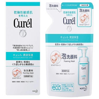 日本花王Curel 泡泡洗顏慕斯 150ml 補充包 130ml