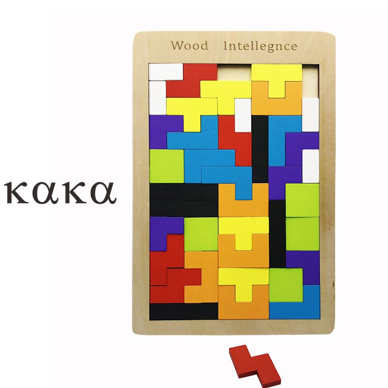 俄羅斯方塊木質拼圖工廠直銷兒童智力開發早教拼板幼兒園益智玩具【KAKA】