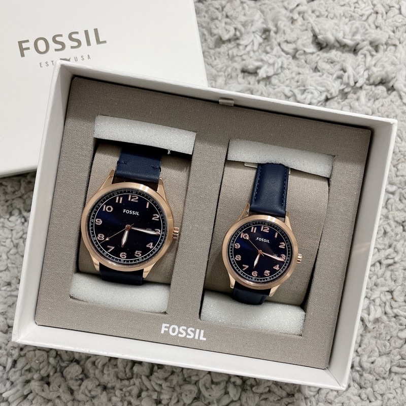 Fossil 新款 皮帶對錶