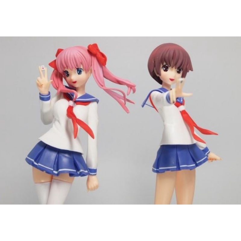 日版 SEGA 天才麻將少女 咲-Saki- 宮永咲 原村和 2款合售 EX景品 PVC 完成品