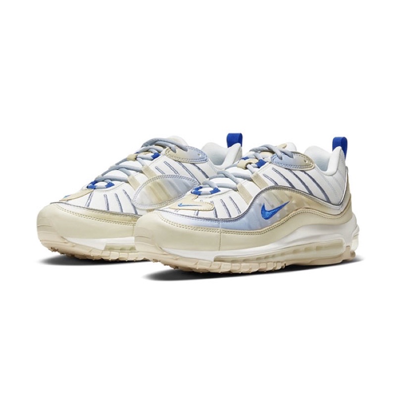 Nike Air Max 98寶石藍💎象牙白配色鞋款25.5CD0685-200