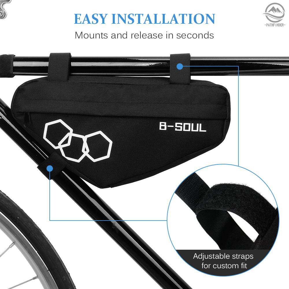 現貨新品B-SOUL山地自行車硬殼三角包公路車工具包單車前梁包上管包三色可選