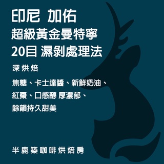 印尼 蘇門答臘 加佑 超級黃金曼特寧 咖啡豆 單品/精品/濾掛/掛耳 咖啡