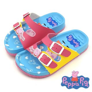 【MEI LAN】佩佩豬 Peppa Pig 粉紅豬小妹 兒童 拖鞋 台灣製 止滑 輕量 耐磨 透氣 0084 桃色