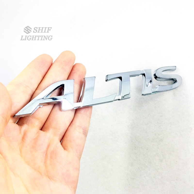 1 X Abs Altisletter 徽標汽車後備箱標誌徽章貼紙貼花更換, 用於豐田 Altis