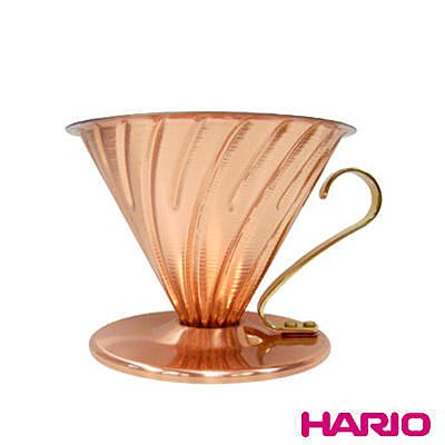 南美龐老爹咖啡 HARIO日本玻璃王 V60 銅製濾杯 錐型銅濾杯 VDPC-02CP 附100入錐型濾紙