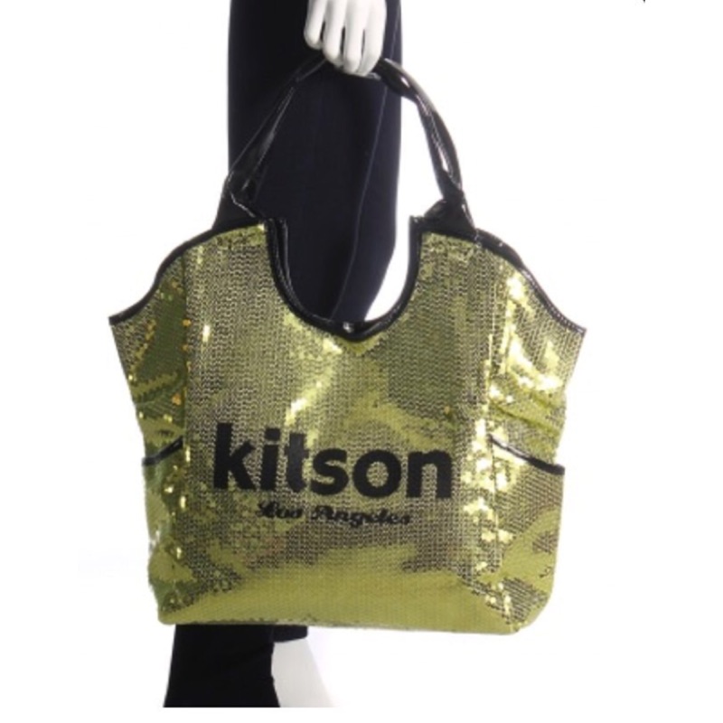 Kitson 金色亮片包