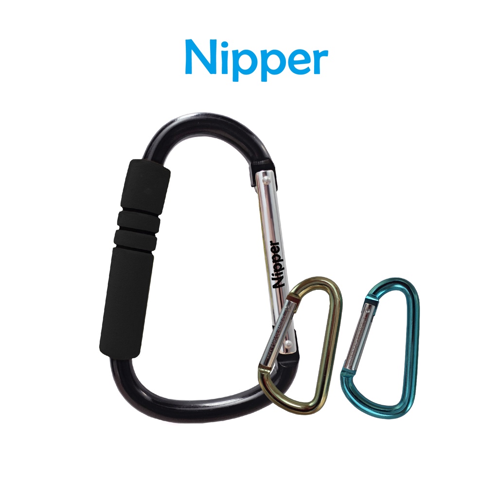 【Nipper】 多功能Ｄ型掛勾 登山扣 安全扣 快掛扣環 鑰匙扣 背包扣 購物袋掛環 水壺水瓶掛扣
