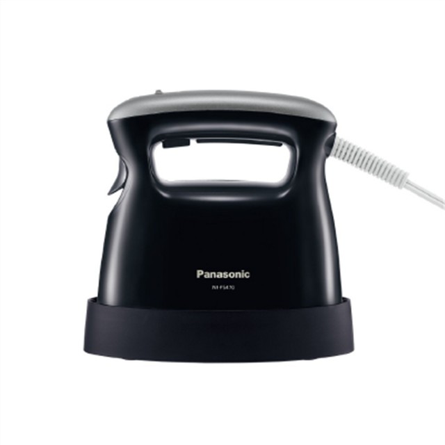 [迷你輕巧平燙、掛燙2in1] 國際牌Panasonic 蒸氣電熨斗 NI-FS470 黑色 快速加熱 衣物除臭 除菌