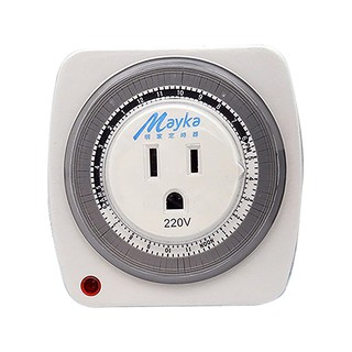 明家Mayka TM-M3機械式 24小時 節能3孔 定時器220V專用最小單位15分鐘電源指示燈撥片式 現貨 廠商直送