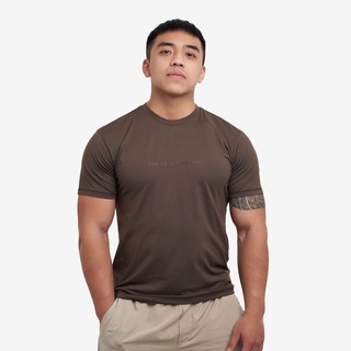 【Tumaz Apparel】託瑪斯經典素色男短袖上衣(深巧克力)｜吸濕排汗 運動上衣 健身