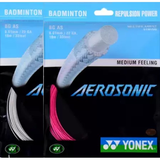 【英明羽球】YONEX 優乃克 AEROSONIC BGAS AS 高反彈力 攻擊音 羽球線