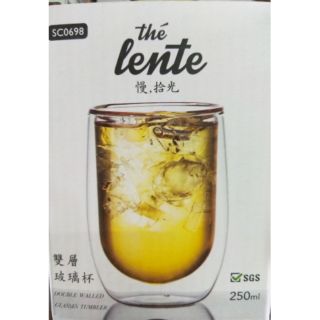 SC0698 慢拾光雙層玻璃杯 250ml **