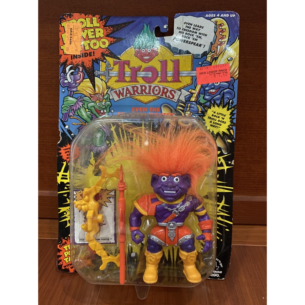 1992年 Troll Doll 幸運小子 吊卡 老玩具 古董玩具 早期 戰鬥 醜娃 巨魔娃娃 魔髮精靈 麥購聖(òó)