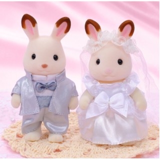1099-->1050微盒損 現貨 超低特價 日本會員限定 森林家族可可兔結婚組 限定 兔 婚禮