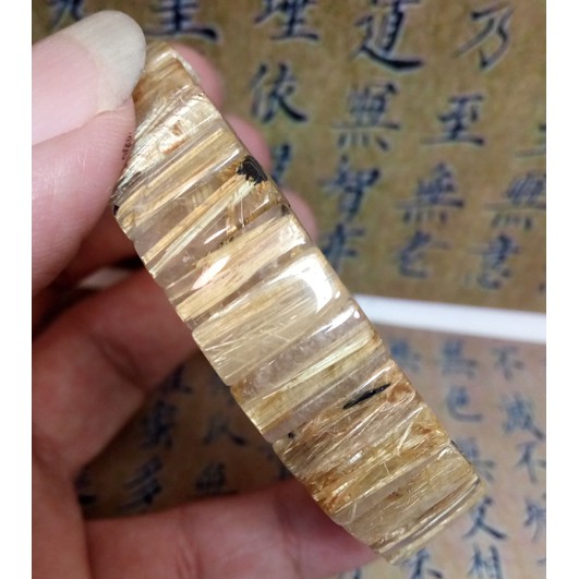 鈦晶手排/雙面平面老料滿絲全直絲  39克  14mm 手圍18公分