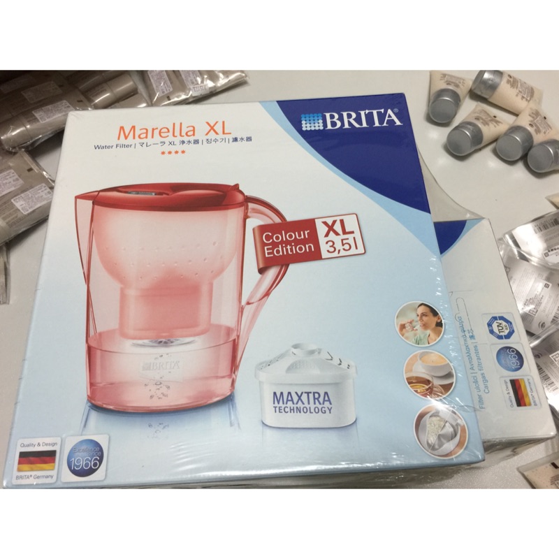 德國BRITA Marella 馬利拉花漾型 3.5L 濾水壺+濾心3個